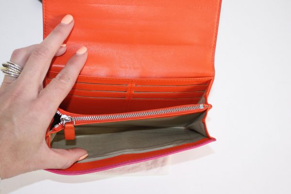 Leather card wallet Celine Pink in Leather - 36177243