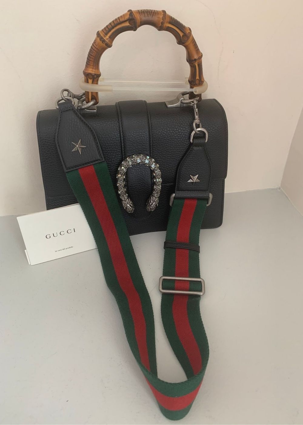 Gucci Medium Dionysus Bamboo Top Handle Bag New - J'adore Fashion