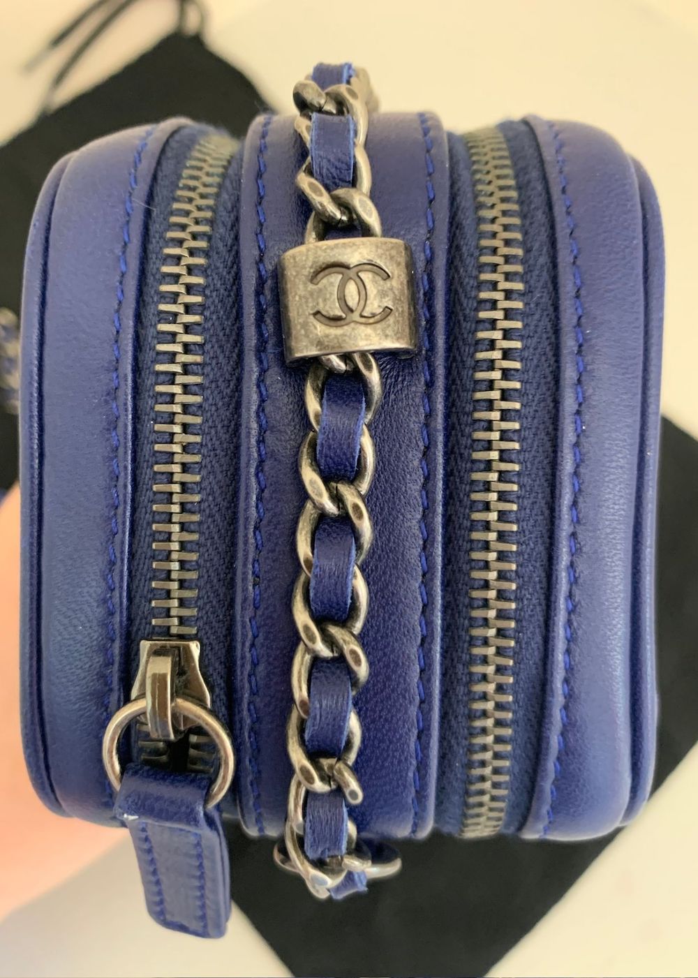 Chanel Coco Boy Camera Bag Mini Blue