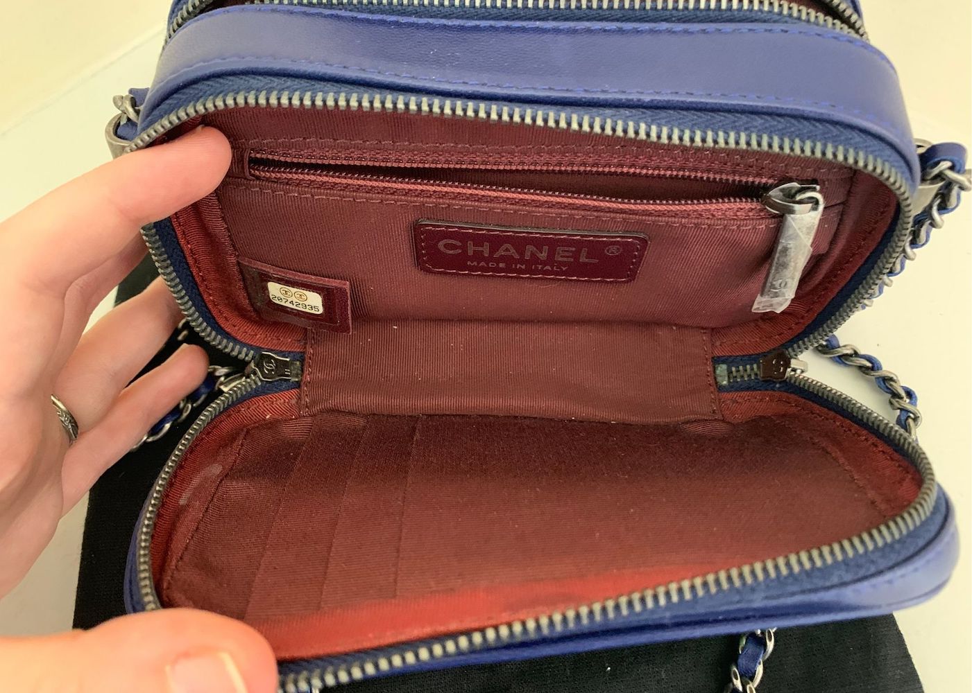Chanel Coco Boy Camera Bag Mini Blue