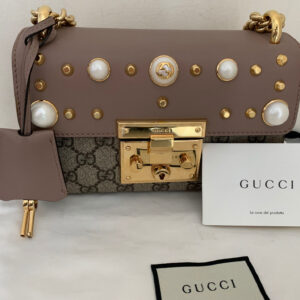 Gucci GG Supreme Small Blooms Pouch in Blue NEW - J'adore Fashion